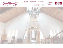 Tablet Screenshot of chapelcharm.com
